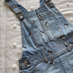 Mickey Mouse Denim Overalls, Bibs